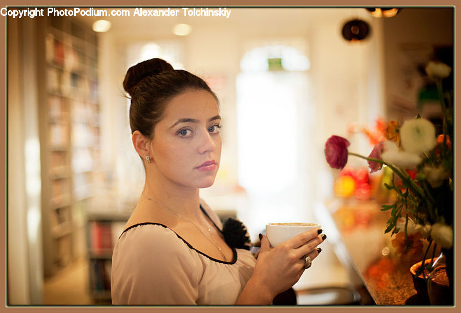 Plant, Potted Plant, People, Person, Human, Incense, Cafe