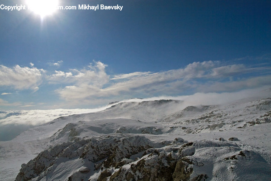 Mountain, Mountain Range, Outdoors, Arctic, Glacier, Ice, Snow