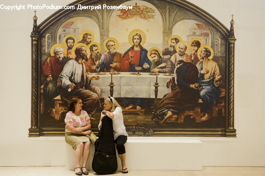 People, Person, Human, Art, Painting, Altar, Architecture