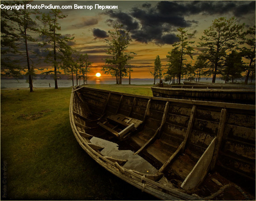 Boat, Dinghy, Building, Office Building, Landscape, Nature, Scenery