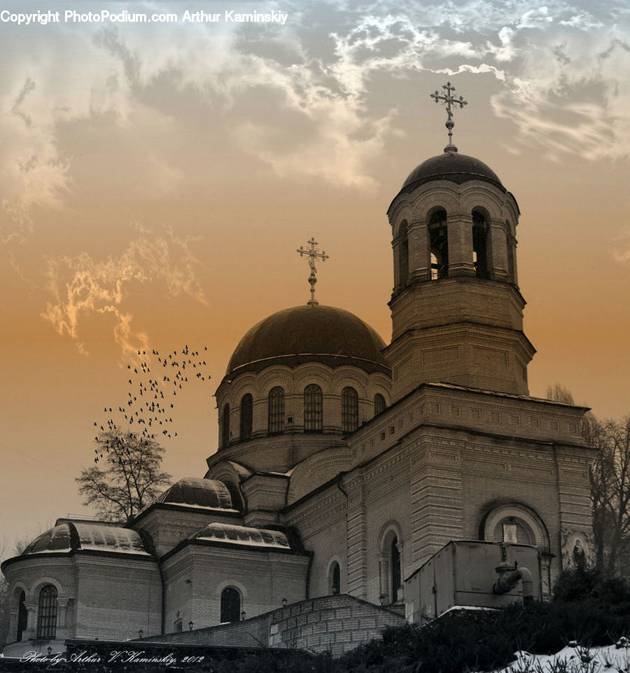 Architecture, Dome, Bell Tower, Clock Tower, Tower, Housing, Monastery