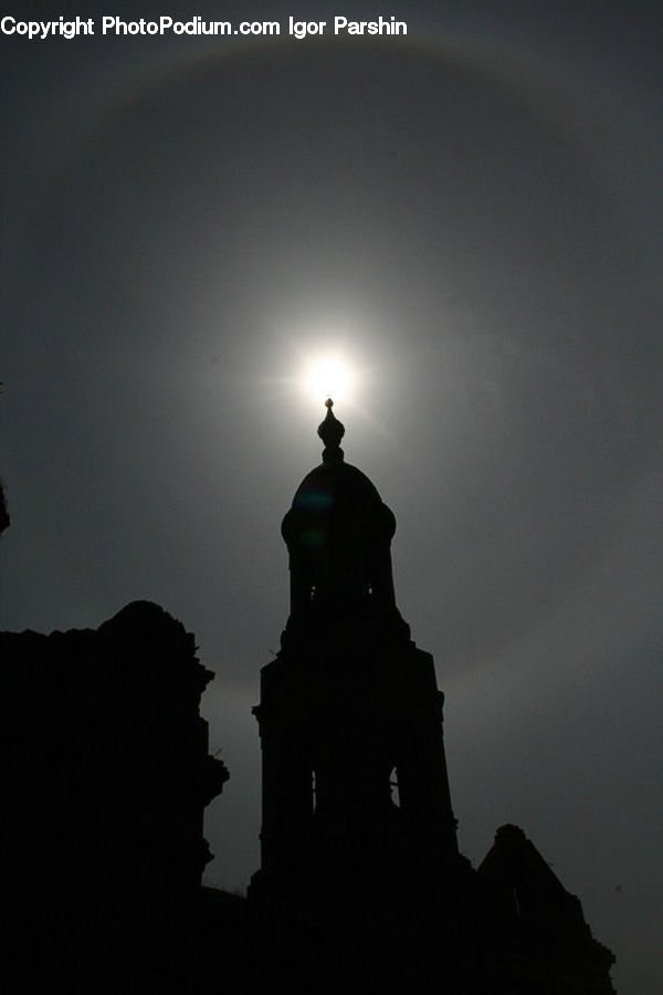 Silhouette, Architecture, Bell Tower, Clock Tower, Tower, Beacon, Building