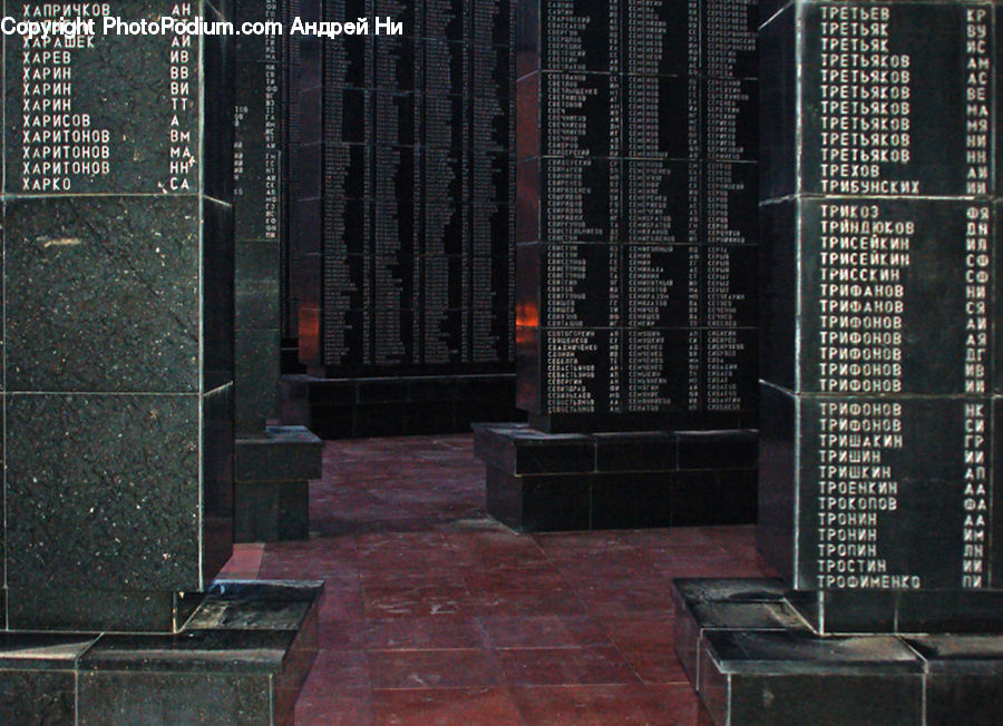 Brick, Bench, Building, Crypt, Furniture, City, Downtown