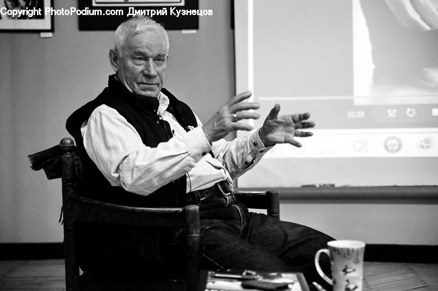 Human, People, Person, Cup, Coffee Cup, Classroom, Speech