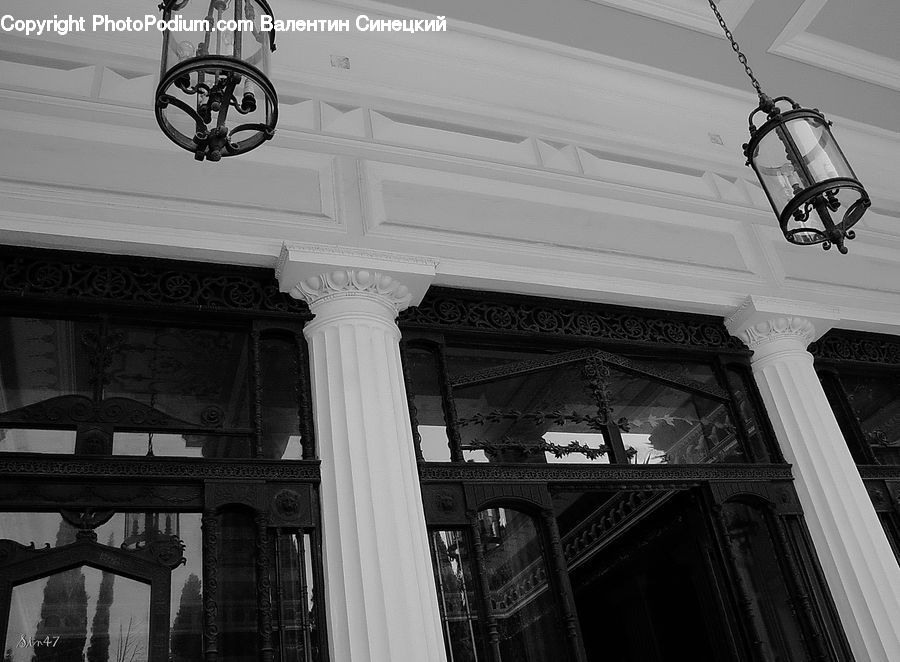 Column, Pillar, Bicycle, Bike, Vehicle, Light Fixture, Architecture