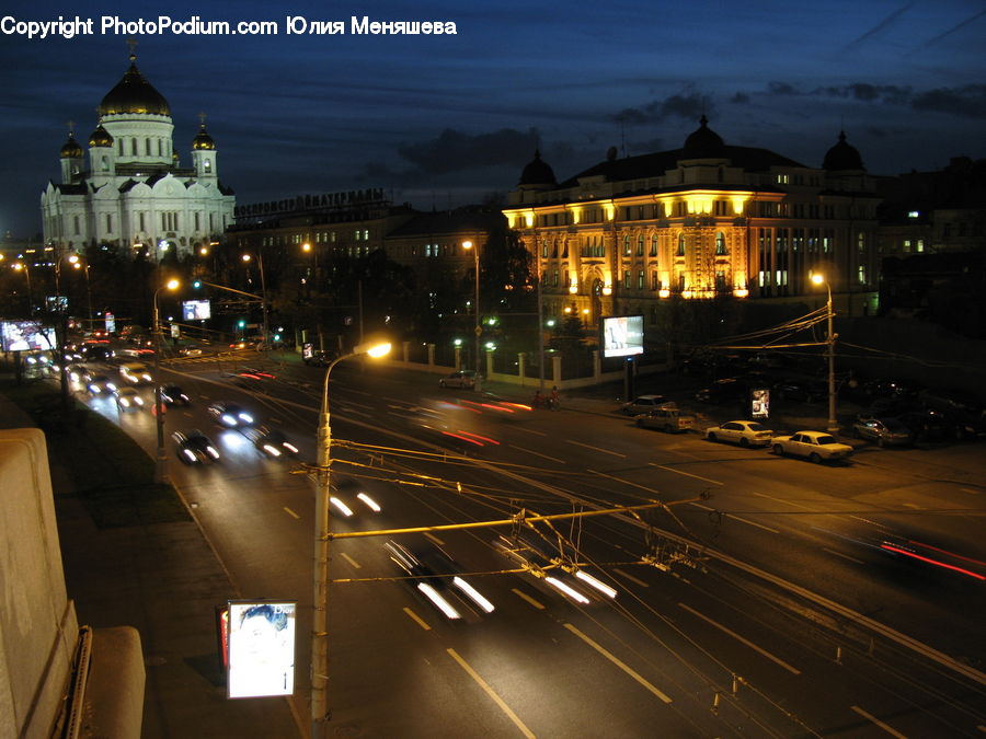 Intersection, Road, Automobile, Car, Vehicle, City, Downtown