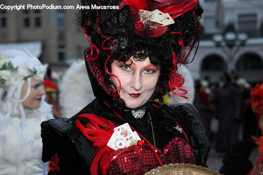 People, Person, Human, Veil, Clown, Performer, Carnival