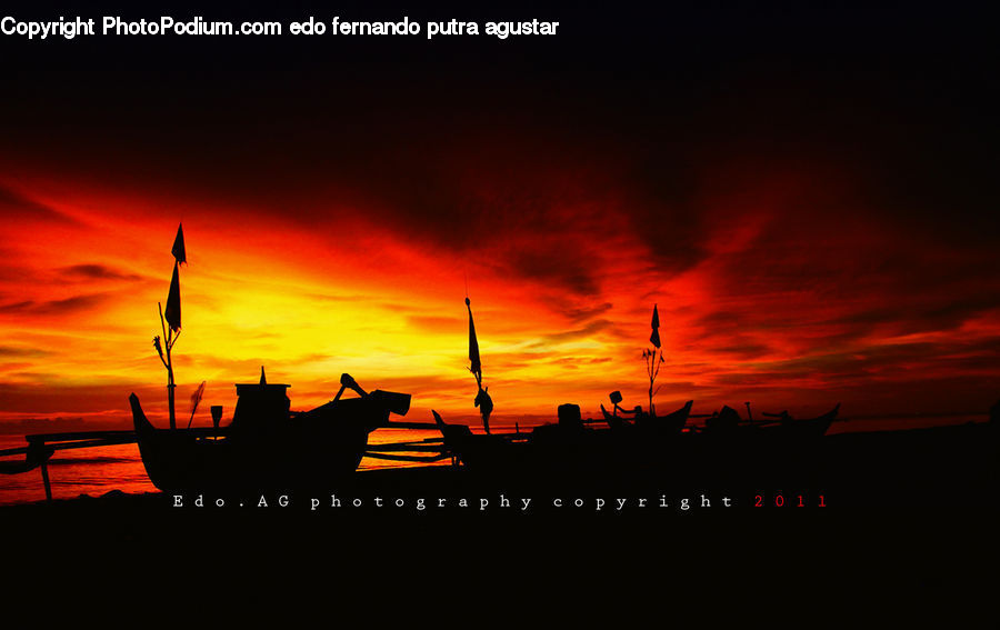 Dawn, Dusk, Red Sky, Sky, Sunrise, Sunset, Outdoors