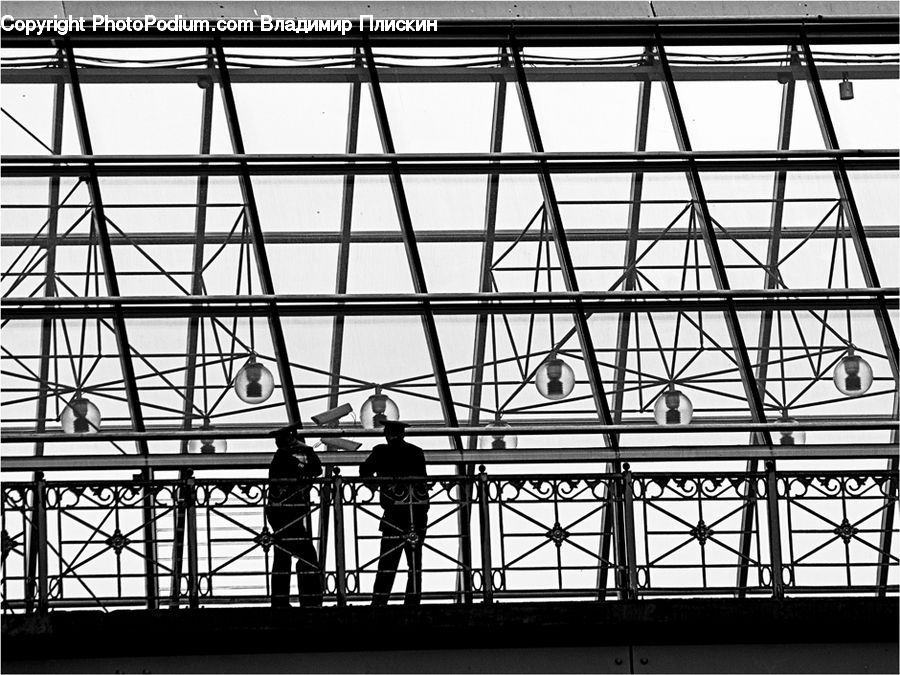 Construction, Scaffolding, Silhouette