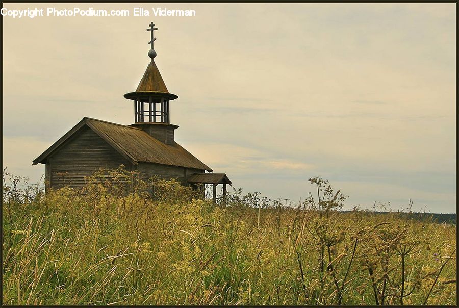 Field, Architecture, Church, Worship, Bell Tower, Clock Tower, Tower