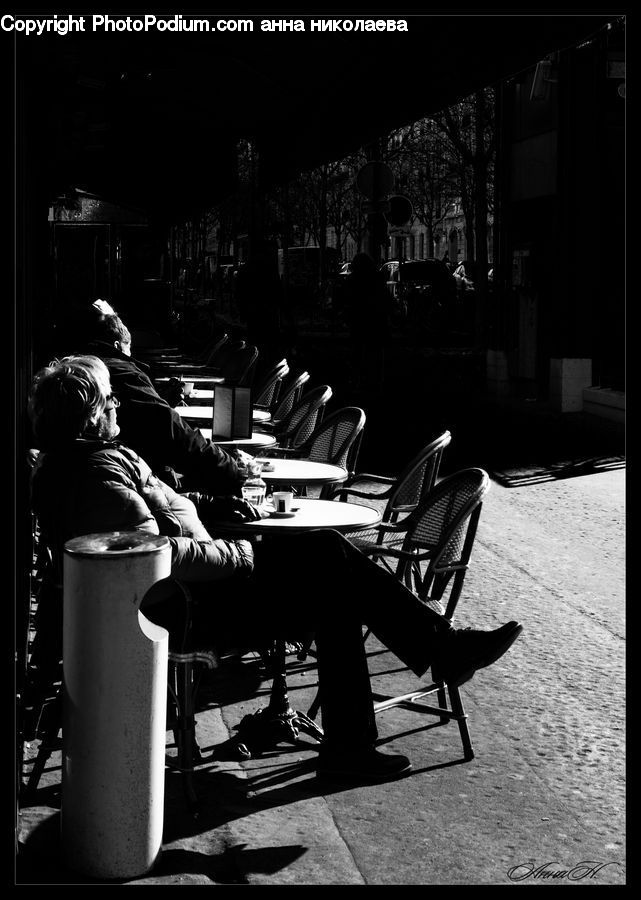 Chair, Furniture, Bench, Cup, Bar Counter, Pub, Performer