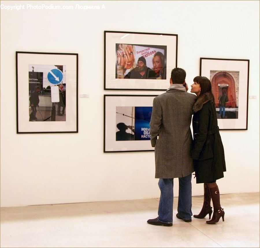 People, Person, Human, Art, Art Gallery, Coat, Clothing