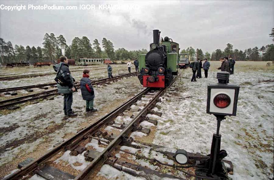 People, Person, Human, Train, Vehicle, Locomotive, Rail
