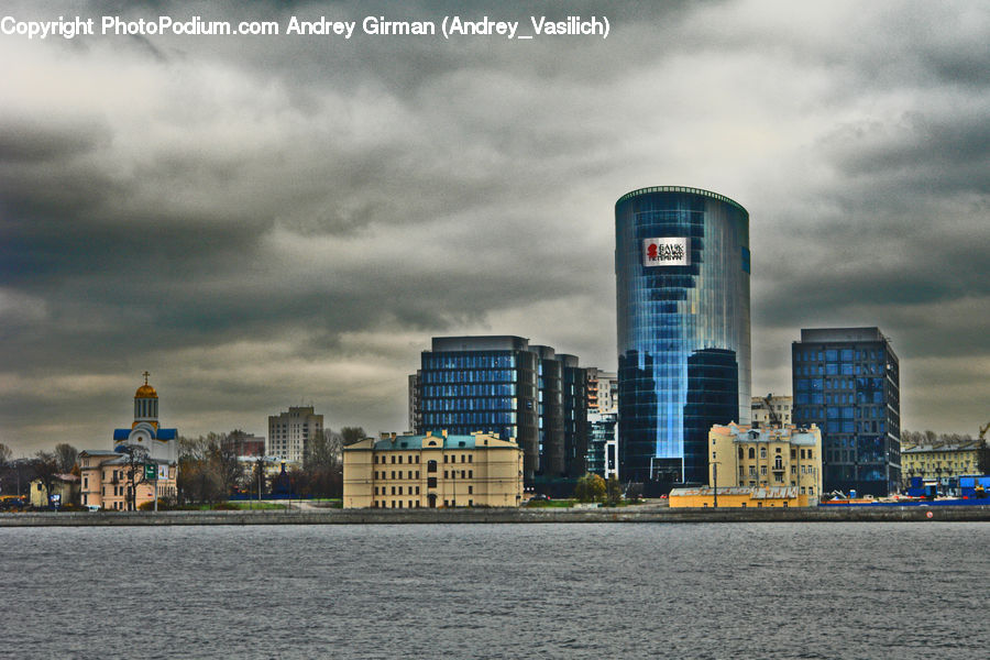 City, Downtown, Metropolis, Urban, Architecture, Church, Worship