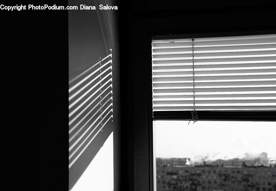 Curtain, Window, Window Shade, Lighting, City, Downtown, Urban