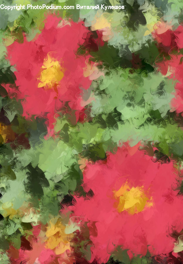 Blossom, Flora, Flower, Geranium, Plant, Art, Modern Art