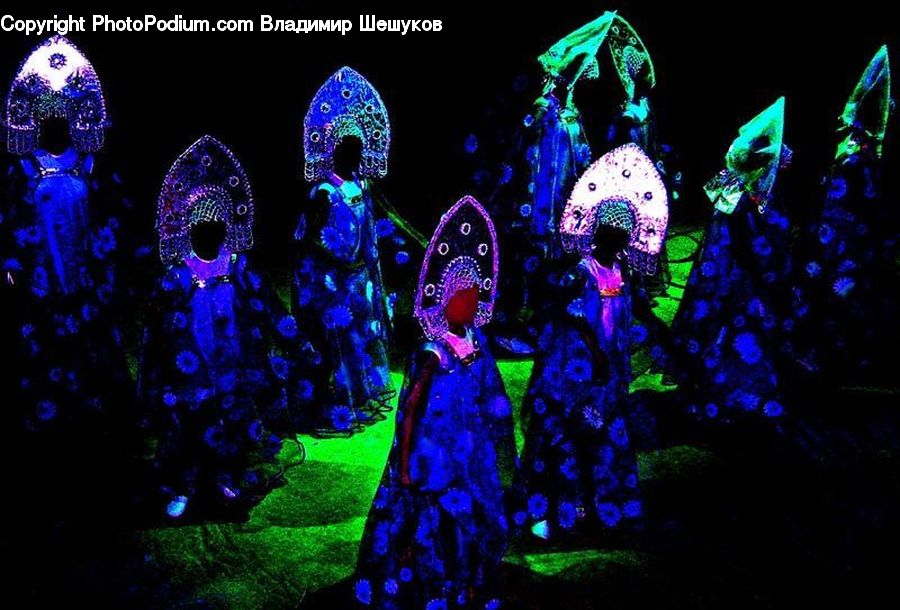 Invertebrate, Jellyfish, Sea Life, Performer, Person, Night Club, Night Life