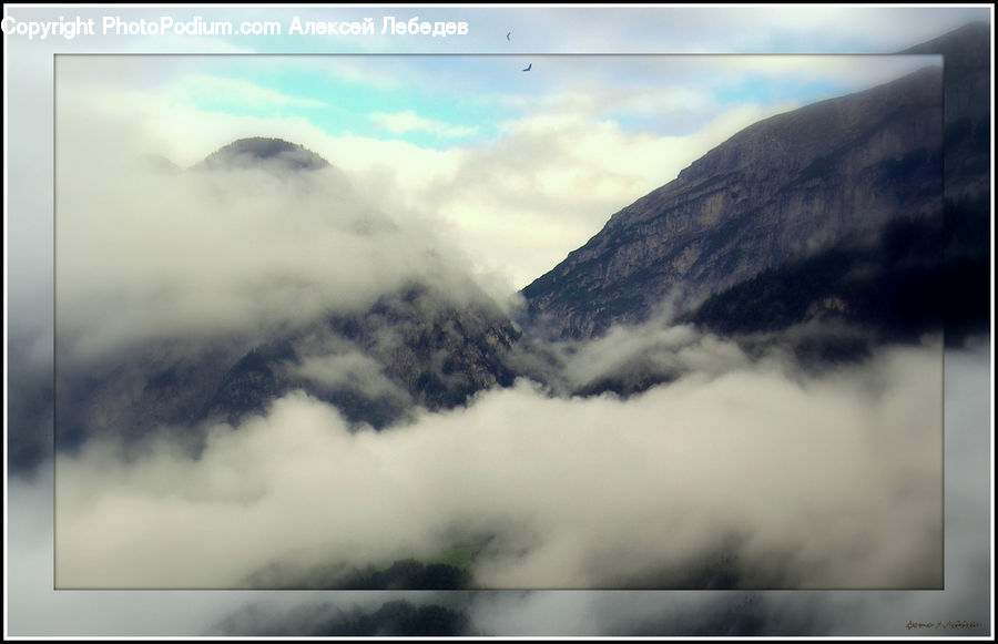 Azure Sky, Cloud, Outdoors, Sky, Cumulus, Mountain, Mountain Range