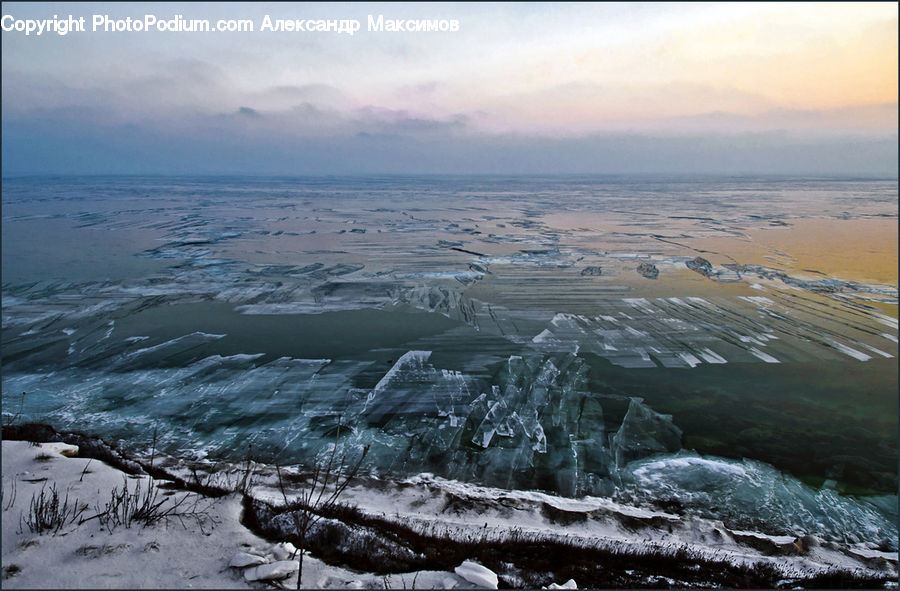 Arctic, Glacier, Ice, Mountain, Outdoors, Snow, Aerial View