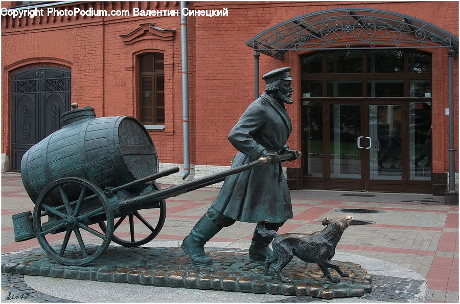 People, Person, Human, Cannon, Weaponry, Art, Sculpture