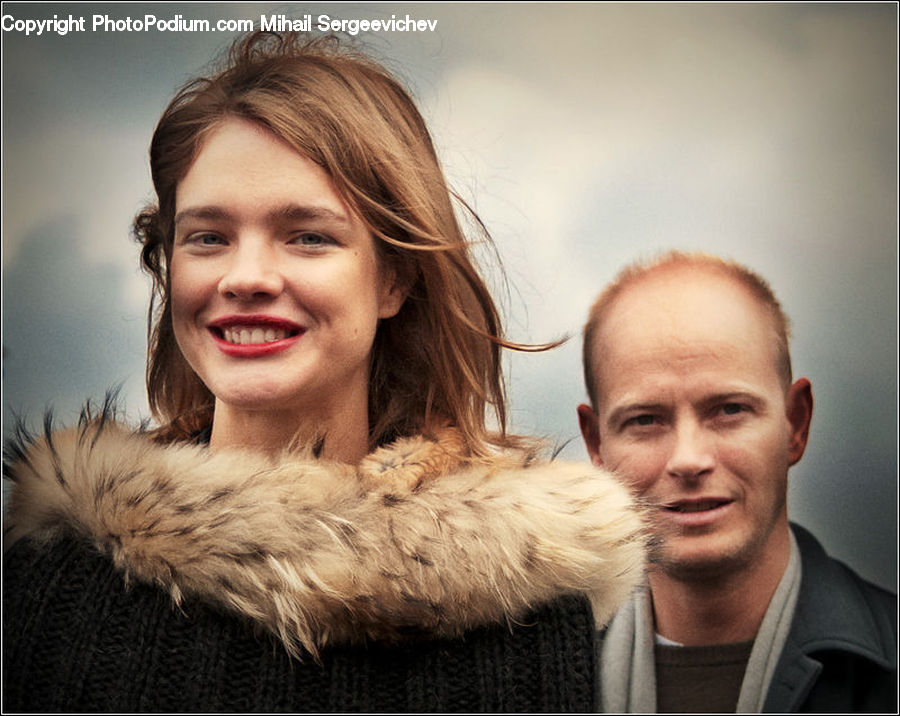 People, Person, Human, Feather Boa, Scarf, Face