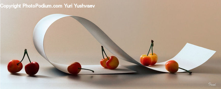 Cherry, Fruit, Coffee Table, Furniture, Table, Flower Arrangement, Ikebana