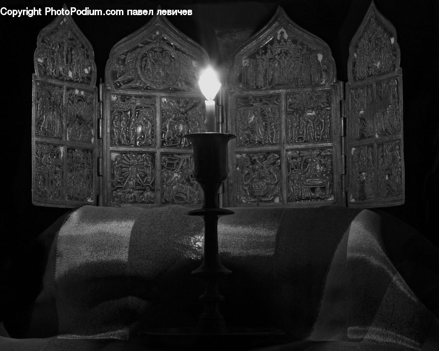 Chair, Furniture, Crypt, Tomb, Altar, Architecture, Indoors