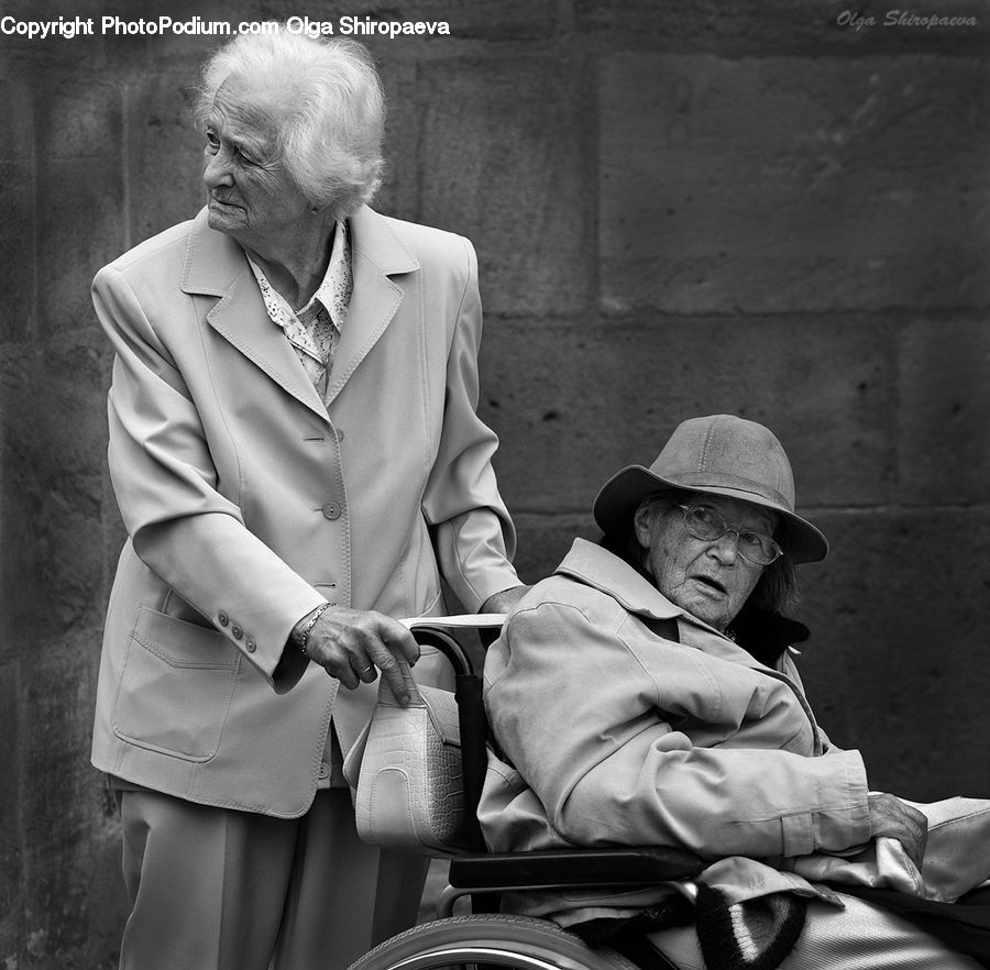 People, Person, Human, Portrait, Wheelchair, Clothing