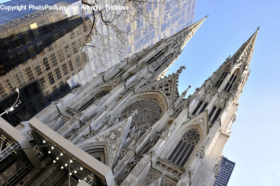 Architecture, City, Downtown, High Rise, Skyscraper, Building, Cathedral