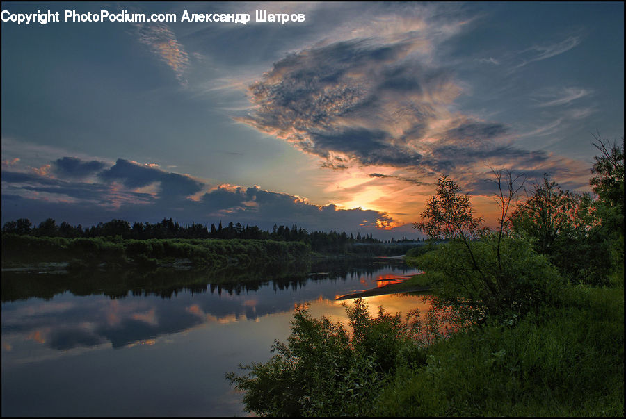 Dawn, Dusk, Red Sky, Sky, Sunrise, Sunset, Outdoors