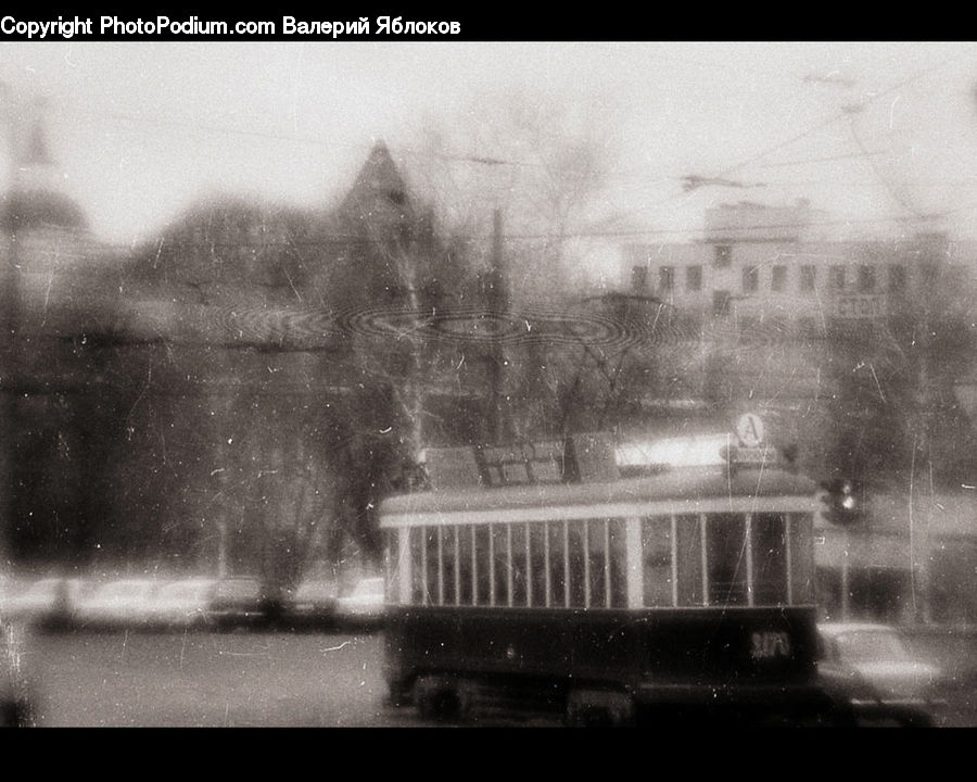 Cable Car, Streetcar, Trolley, Vehicle, Fog, Pollution, Smog