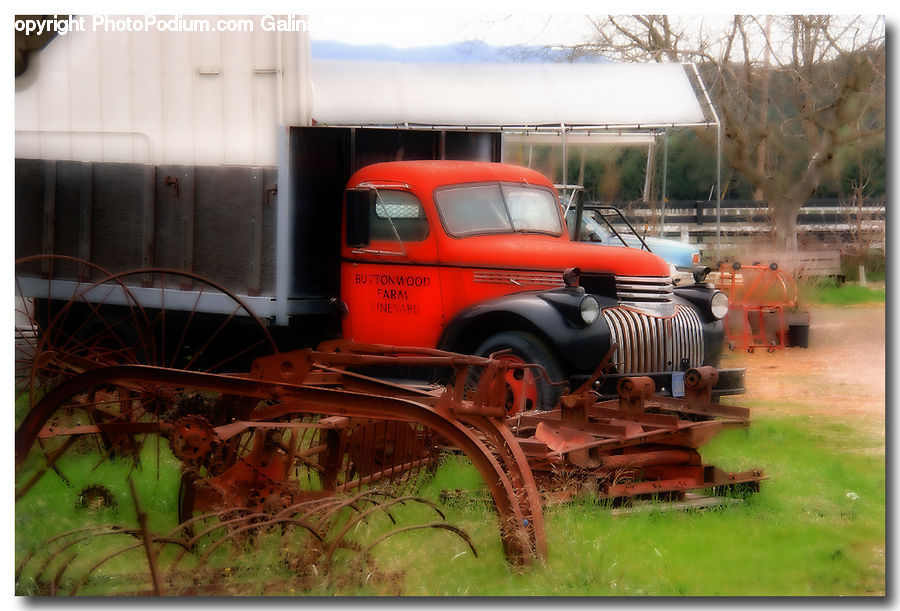 Bulldozer, Tractor, Vehicle, Freight Car, Shipping Container, Engine, Machine