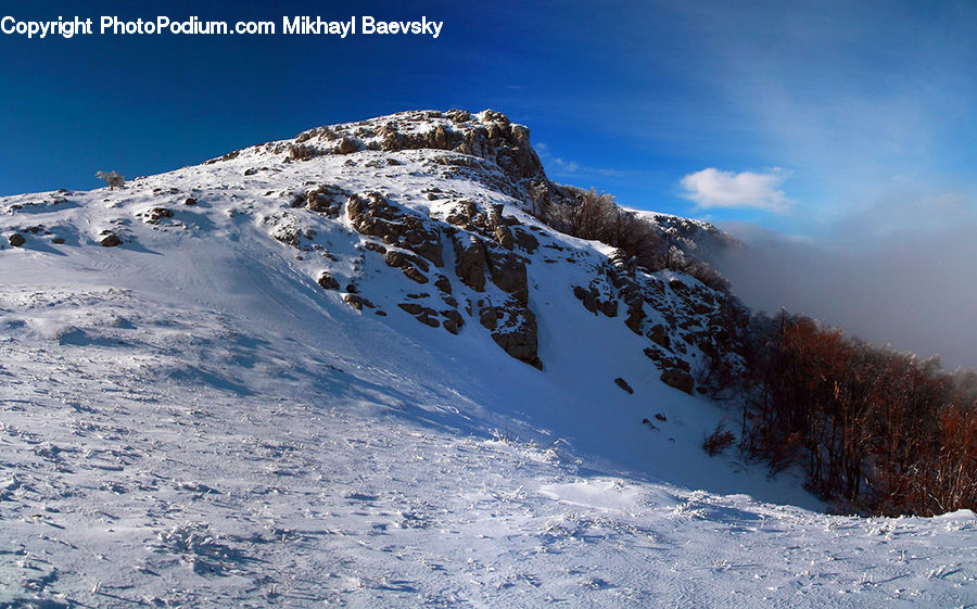 Crest, Mountain, Outdoors, Peak, Arctic, Glacier, Ice