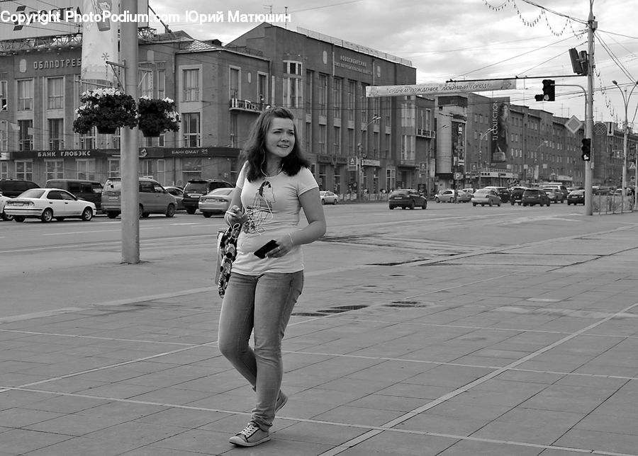 Plant, Potted Plant, People, Person, Human, Female, Shorts