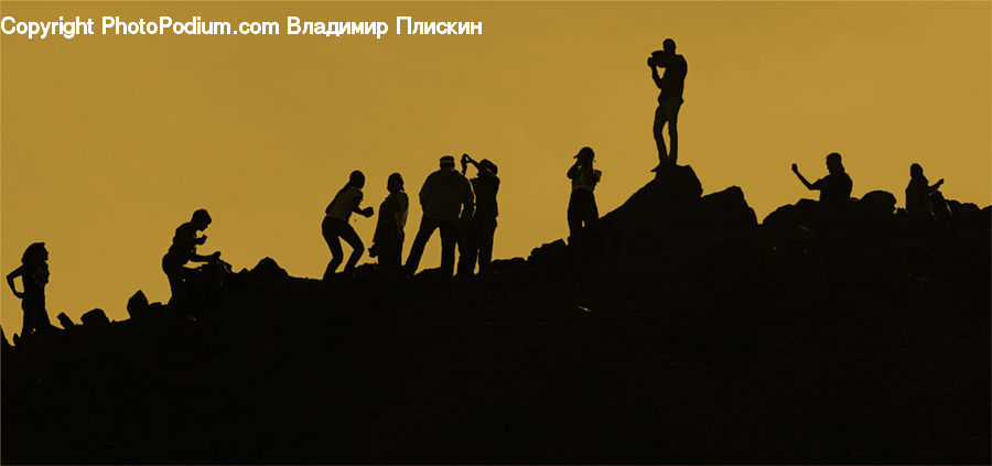 Silhouette, Leisure Activities, Exercise, Fitness, Working Out