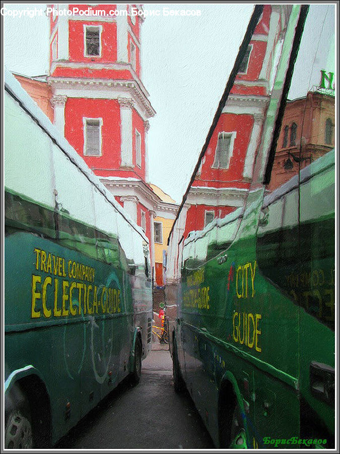 Bus, Vehicle, Double Decker Bus, Car, Van, Engine, Machine