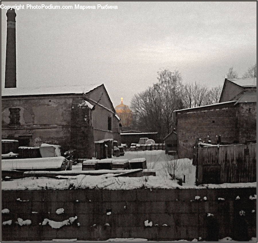Ruins, Brick, Lumber, Downtown, Neighborhood, Town, Building