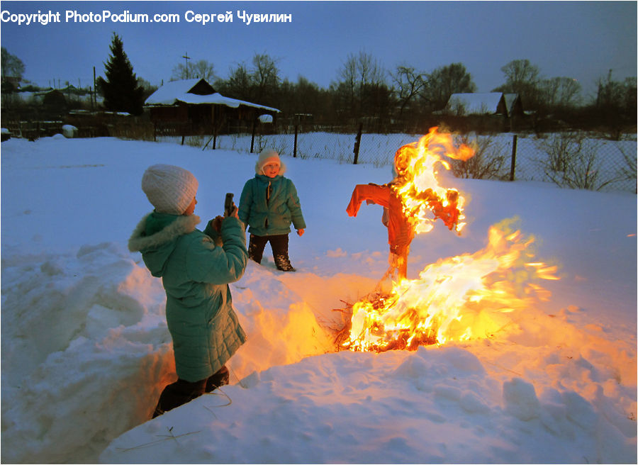 People, Person, Human, Fire, Flame, Bonfire, Campfire