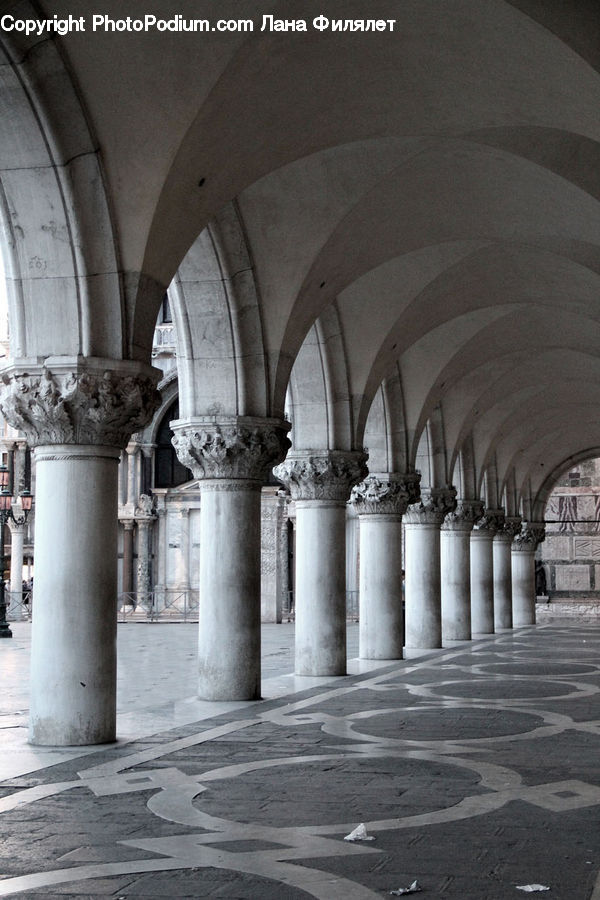 Column, Pillar, Plant, Potted Plant, Crypt, Architecture, Housing