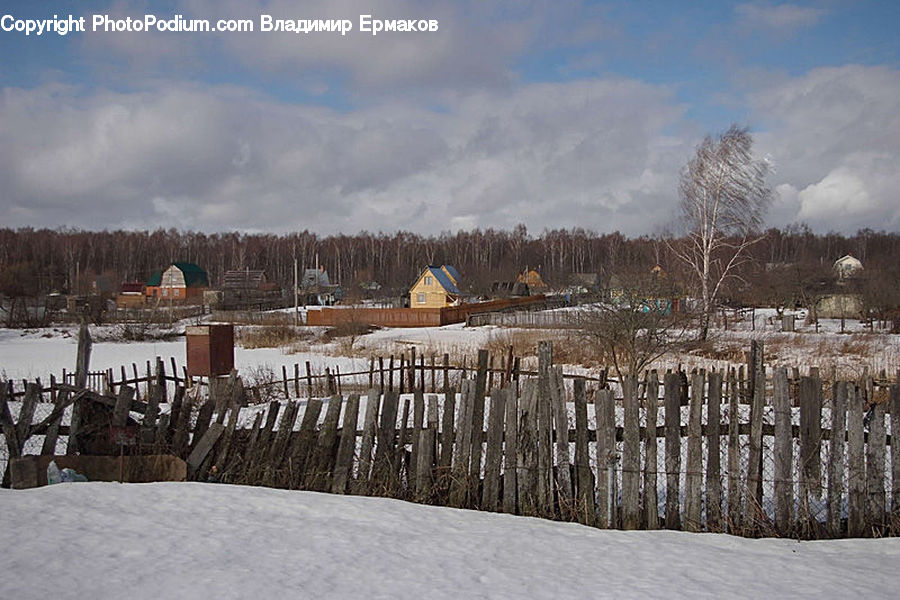 Landscape, Nature, Scenery, Building, Housing, Field, Grass