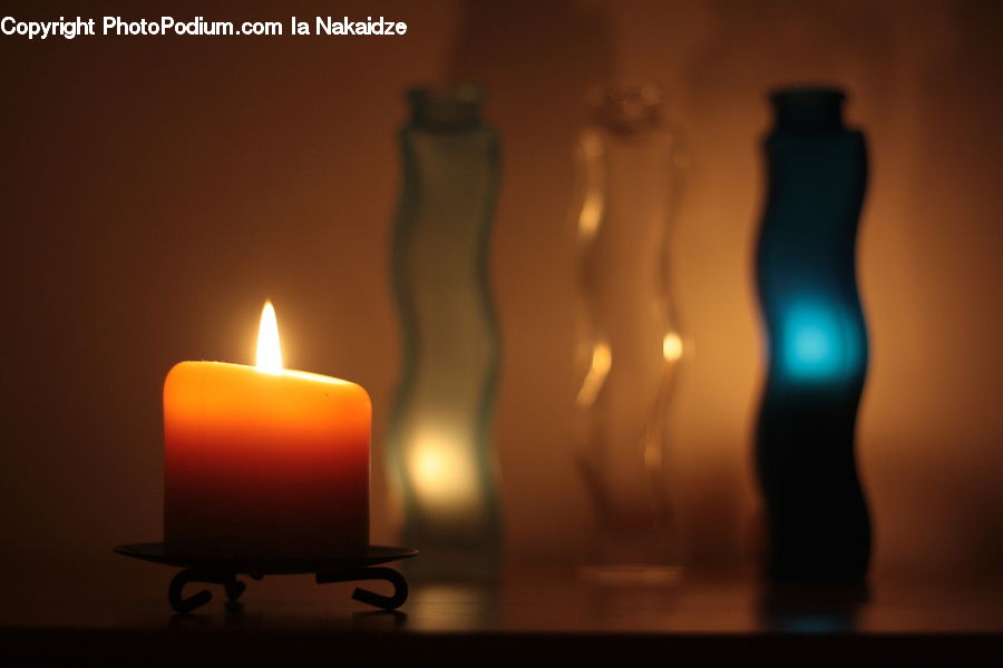 Candle, Fire, Flame, Alcohol, Beer, Beer Bottle, Beverage