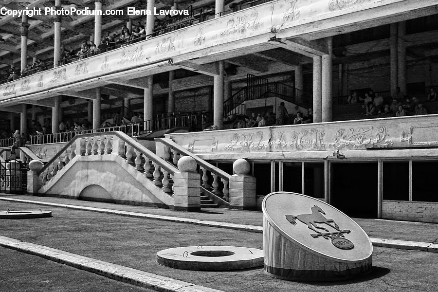 Bridge, Banister, Handrail, City, Downtown, Urban