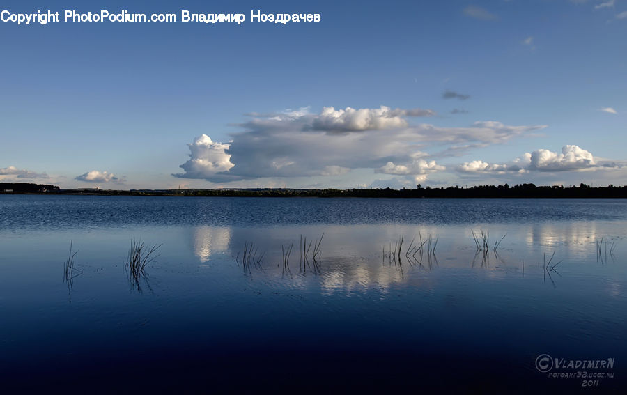 Cloud, Cumulus, Sky, Lake, Outdoors, Water, Azure Sky