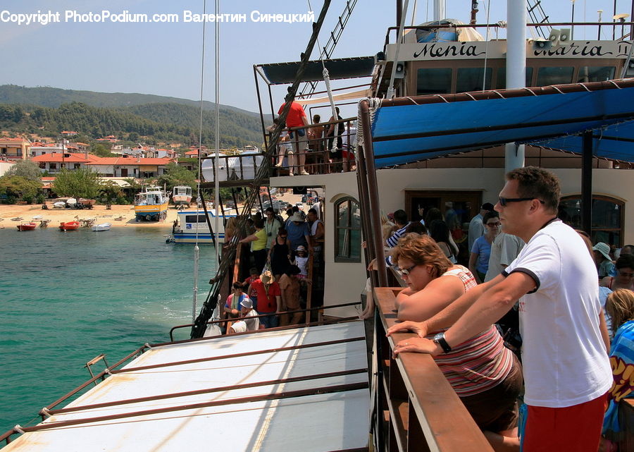 People, Person, Human, Boat, Watercraft, Back, Cruise Ship