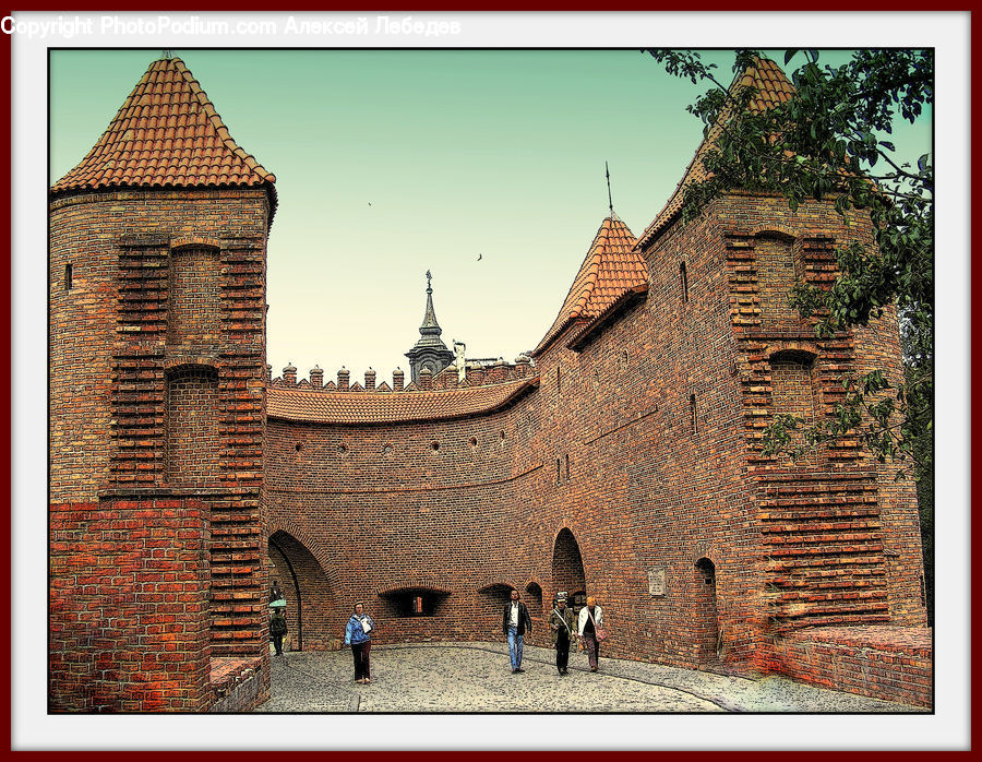 Brick, Ivy, Plant, Vine, Architecture, Castle, Fort