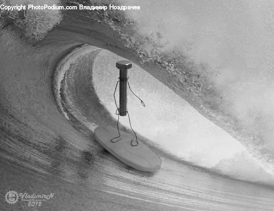 Outdoors, Sea, Sea Waves, Water, Sport, Surfing