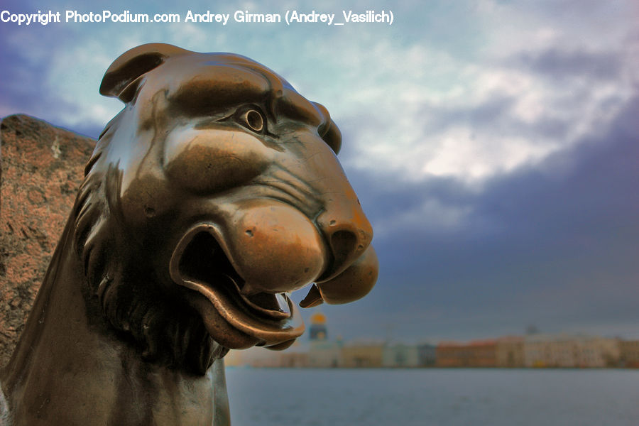 Art, Gargoyle, Statue, Head, Portrait, Face