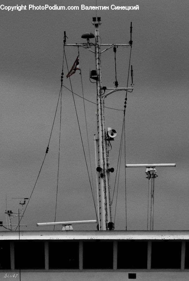 Antenna, Asphalt, Tarmac, Building, Housing