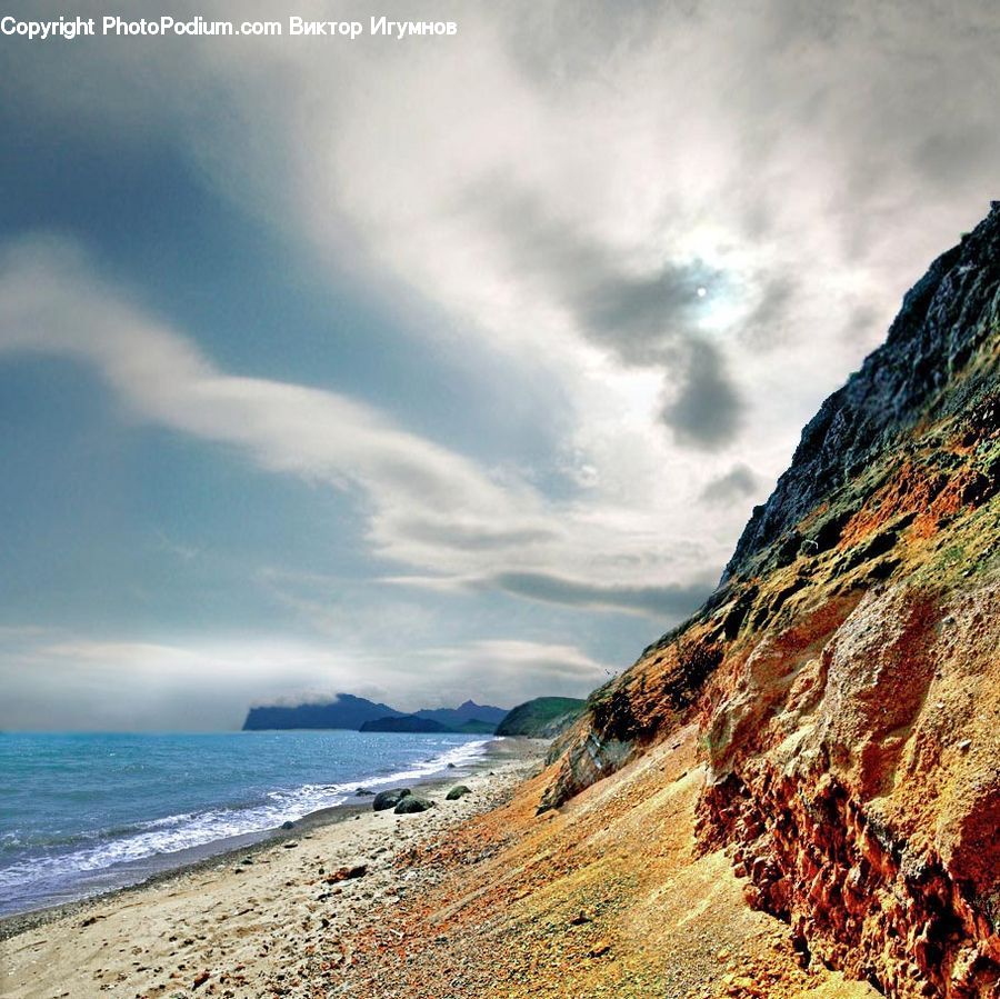 Beach, Coast, Outdoors, Sea, Water, Promontory, Ocean