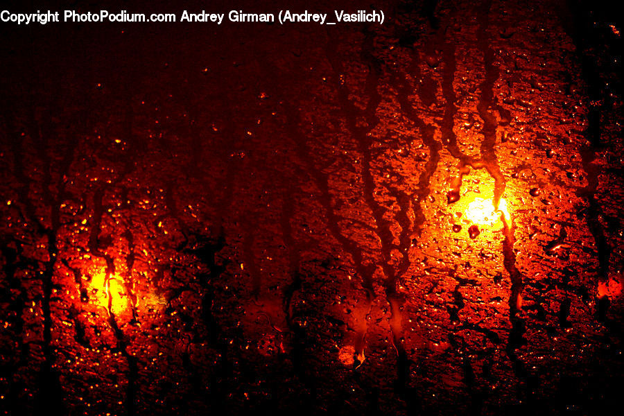 Fire, Eruption, Lava, Outdoors, Fireworks, Night, Plant